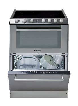 Kuchnia ceramiczna z piekarnikiem i zmywark Candy TRIO 9503/1X