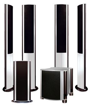 Zestaw gonikw kina domowego Quadral Signo Set Black