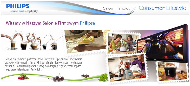 Salon firmowy Philips - sense and simplicity