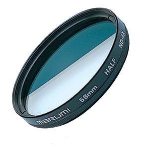Filtr po��wkowy szary Marumi Half ND4 55 mm Standard - effect