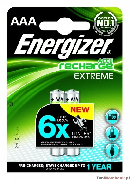 Akumulatorki Energizer AKUMULATOR ENERGIZER EXTREME (800 mAh) AAA/2 szt.