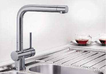 Bateria zlewozmywakowa stojąca Blanco LOMIS stal szlachetna szczotkowana