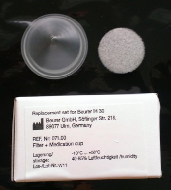 Filtr + pojemniki na lek Beurer ( w op. 5 filtrw i 10 pojemnikw ) - IH 30