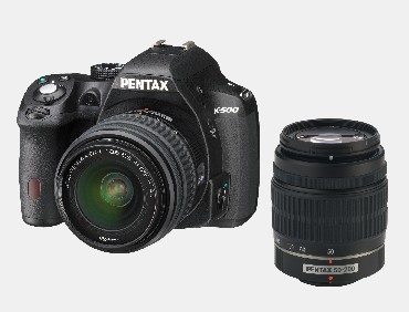 Lustrzanka cyfrowa Pentax K-500 Black + DAL 18-55mm + DAL 50-200mm
