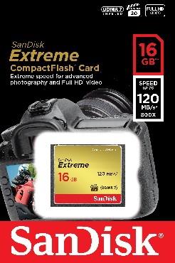 Karta pamici SanDisk CF EXTREME 120 MB/s   16 GB