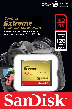 Karta pamici SanDisk CF EXTREME 120 MB/s   32 GB