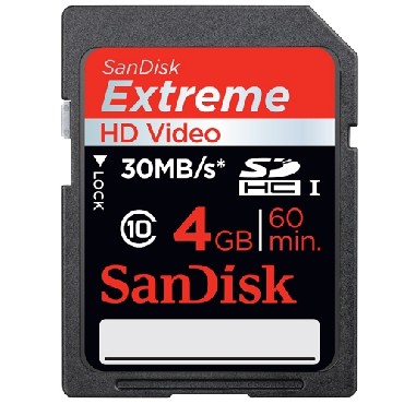 Karta pamici SanDisk KARTA EXTREME VIDEO HD SDHC 4 GB