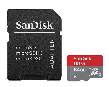 Karta pamici SanDisk SANDISK ULTRA microSDXC 64GB + ADAPTER SD