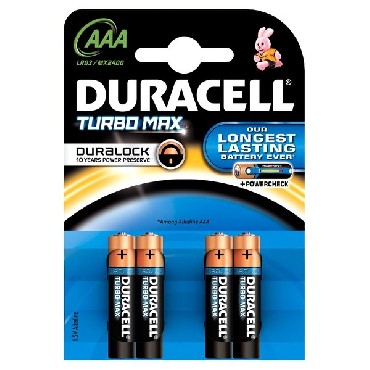 Baterie Duracell LR03 / AAA / MN2400 (K4) TURBO MAX