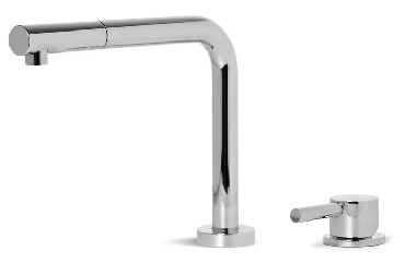 Bateria stojca z wycigan wylewk Elleci TEVERE chrome