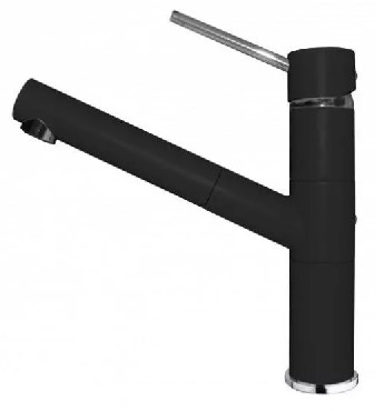 Bateria stojca z wycigan wylewk Elleci RENO KERATEK K86 Black