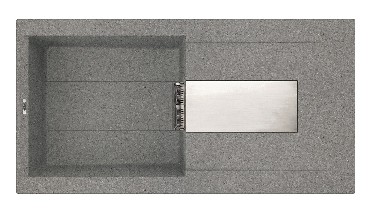 Zlewozmywak z ociekaczem Elleci Sirex 480 METALTEK mechaniczny