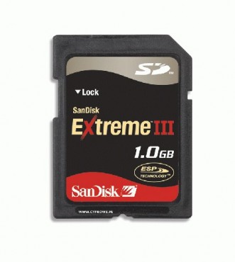 Karta pamici SanDisk Extreme III SD 1GB