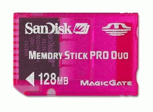 Karta pamięci SanDisk Memory Stick PRO DUO seria GAMING 128MB