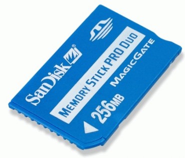 Karta pamici + adapter SanDisk MemoryStickPRO DUO 256MB+adapter MS PRO