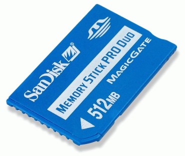 Karta pamici + akcesoria SanDisk MemoryStickPRO DUO 512MB+adapter MS PRO