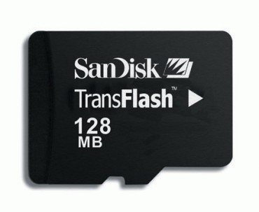 Karta pamici + adapter SanDisk MicroSD TransFlash + adapter SD 256MB