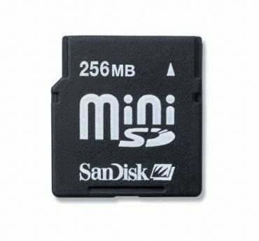 Karta pamici + adapter SanDisk mini SD 256MB+ adapter SD