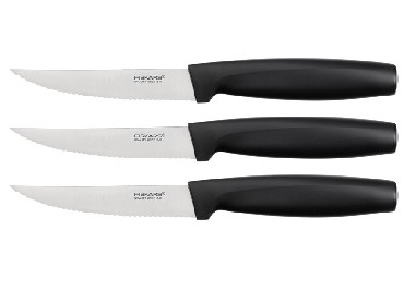 Zestaw noy Fiskars Zestaw noy kuchennych 3 szt. black