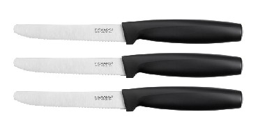 Zestaw noy Fiskars Zestaw noy zbkowanych 3 szt. black