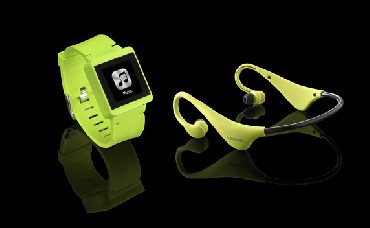 Przenony odtwarzacz mp3 Lenco MP3 Sportwatch 100 + BH-1