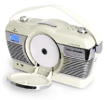 Radioodbiornik z CD Lenco ISCD-33 Cream