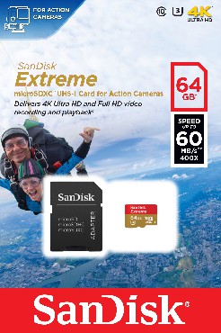 Karta pamici SanDisk EXTREME microSDHC 64 GB 60MB/s