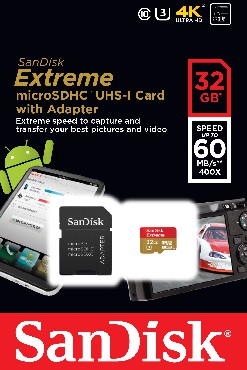 Karta pamici SanDisk MOBILE EXTREME microSDHC 32 GB 60MB/s