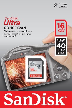 Karta pamici SanDisk ULTRA SDHC 16 GB 40MB/s