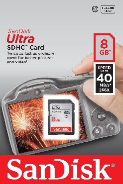Karta pamici SanDisk ULTRA SDHC 8 GB 40MB/s