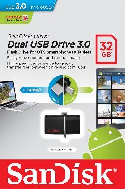 Przenośna pamięć USB SanDisk DYSK SANDISK ULTRA DUAL USB 3.0 DRIVE 32 GB