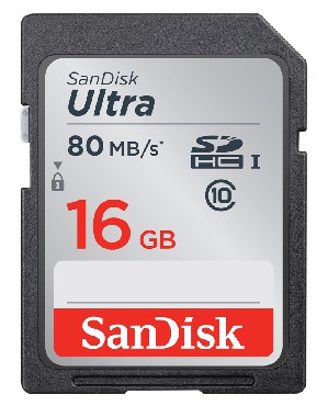 Karta pamici SanDisk ULTRA SDHC 16GB 80MB/s UHS-I Class 10
