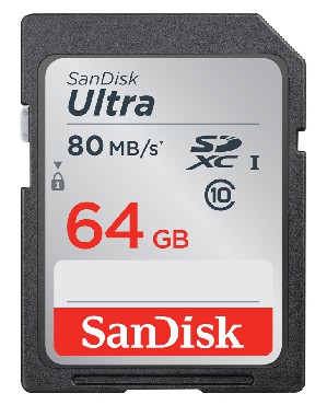 Karta pamici SanDisk ULTRA SDXC 64GB 80MB/s UHS-I Class 10