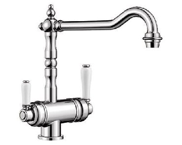 Bateria zlewozmywakowa stojąca Blanco SORA chrom + ARO-6-NL