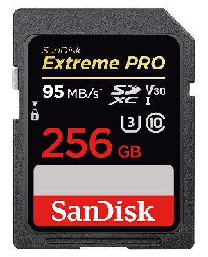 Karta pamici SanDisk EXTREME PRO SDXC 256 GB 95MB/s V30 UHS-I U3