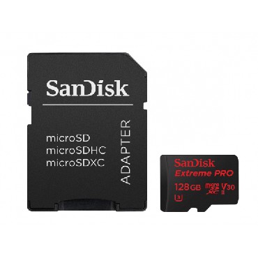 Karta pamici SanDisk EXTREME PRO microSDXC 128GB 95/90 MB/s  U3 V30 UHS-I MOBILE