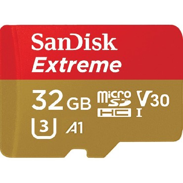 Karta pamici SanDisk EXTREME microSDHC 32 GB 100/60 MB/s A1 C10 V30 UHS-I U3 - GoPro