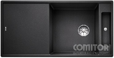 Zlewozmywak z ociekaczem Blanco AXIA III XL 6S Silgranit PuraDur z kor. InFino desk szklan odwracalny