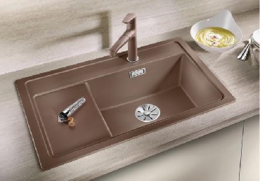 Zlewozmywak Blanco ZENAR XL 6S Compact Silgranit PuraDur z korkiem InFino prawa komora