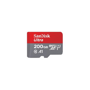 Karta pamici SanDisk ULTRA ANDROID microSDXC 200 GB 100MB/s A1 Cl.10 UHS-I + ADAPTER