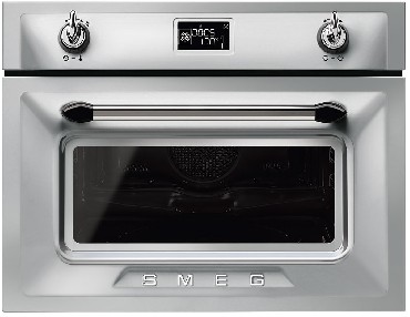 Piekarnik kompaktowy z funkcj mikrofali Smeg SF4920MCX1