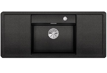 Zlewozmywak Blanco ALAROS 6S Silgranit PuraDur dwie deski z białego szkła z korkiem InFino i korkiem aut.