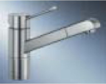 Bateria stojąca z wyciąganą wylewką Blanco ZENOS-S chrom matowy