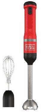 Blender ręczny Black&Decker Blender bezprzewodowy 7.2V czerwony 2w1