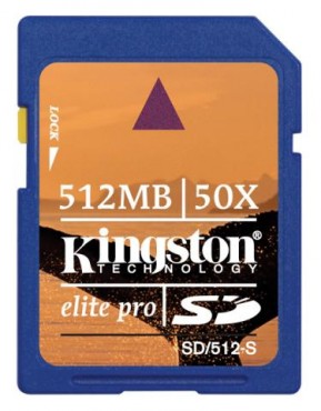 Karta pami�ci Kingston SD 512-S ElitePro