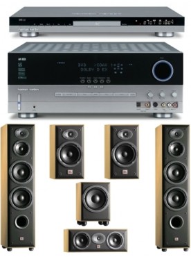Zestaw kina domowego Harman-Kardon AVR 235 + DVD 23 +JBL Northridge MOVIE 3