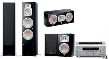 Zestaw kina domowego Yamaha RXV657+DVD657+NS555+NS333+NSC444