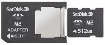 Karta pamici + akcesoria SanDisk Memory Stick Micro 512MB + adapter MS PRO Duo