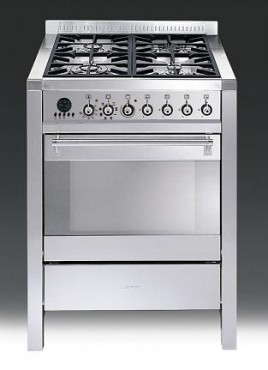 Kuchnia elektryczna z pyt gazow Smeg CS 71-6