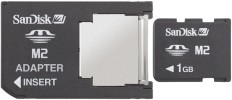 Karta pamięci + akcesoria SanDisk Memory Stick Micro 2 GB + adapter MS PRO Duo